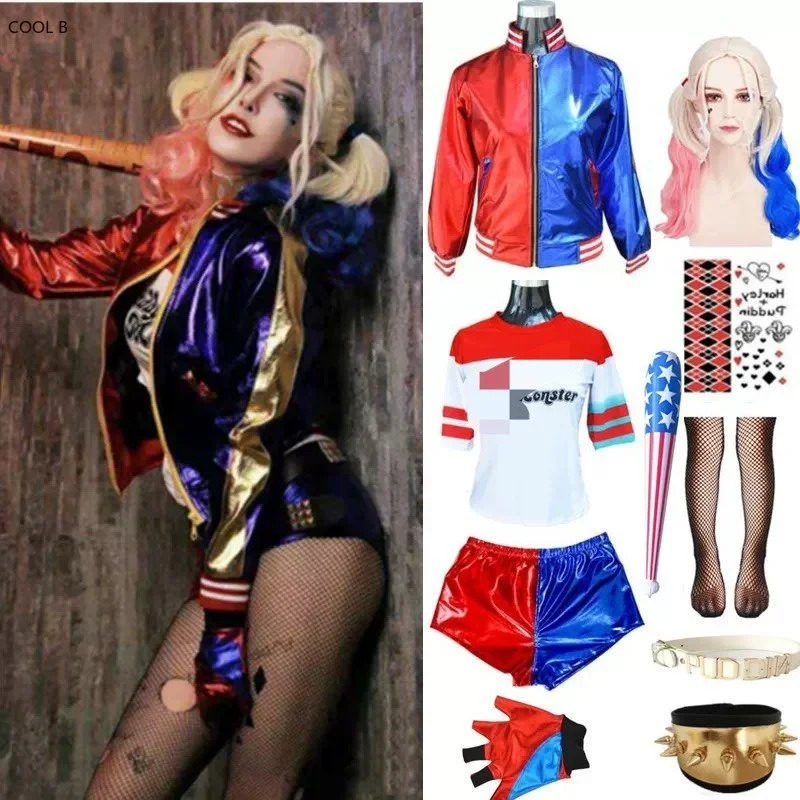 Anime Harley Quinn Cosplay - Взрослый ребенок Харли Косплей Аниме Фигурка