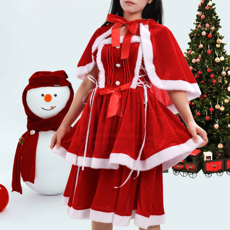 Anime Cosplay Little Girl - Рождественская юбка 2025 года, платье для