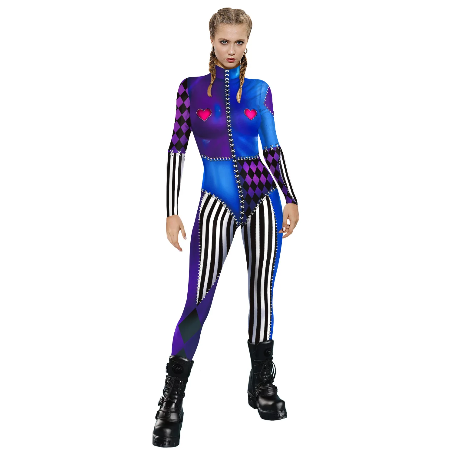 Anime Harley Quinn Cosplay - Костюм для косплея Аниме Харли Квинн,