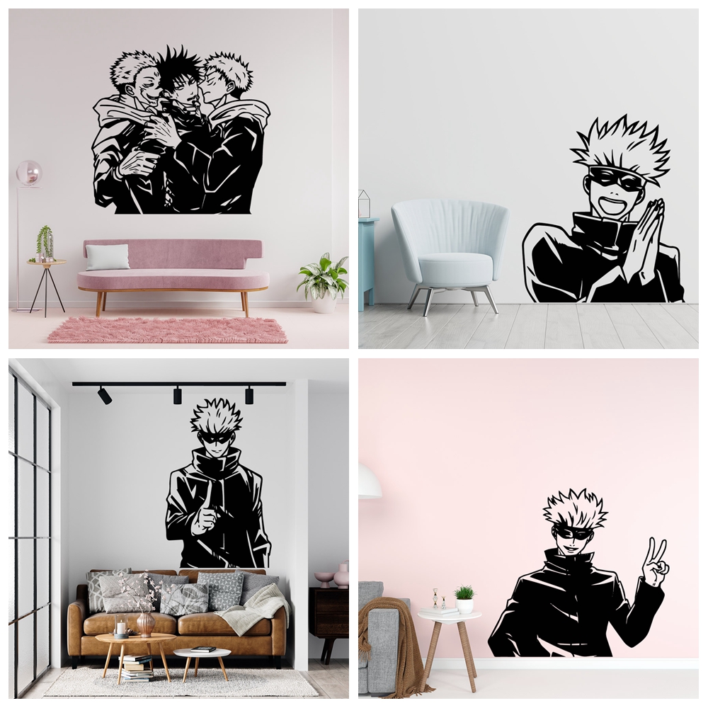 Anime Cosplay Wallpaper - Съемные наклейки на стену с аниме-персонажами