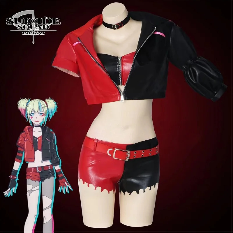 Anime Harley Quinn Cosplay - 2025 aaa для Harley Quinn, карнавальный