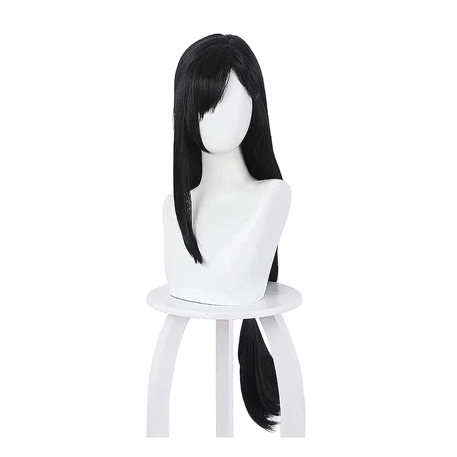 Anime Cosplay Long Black Hair - Тифа Локхарт, парик для косплея, аниме,