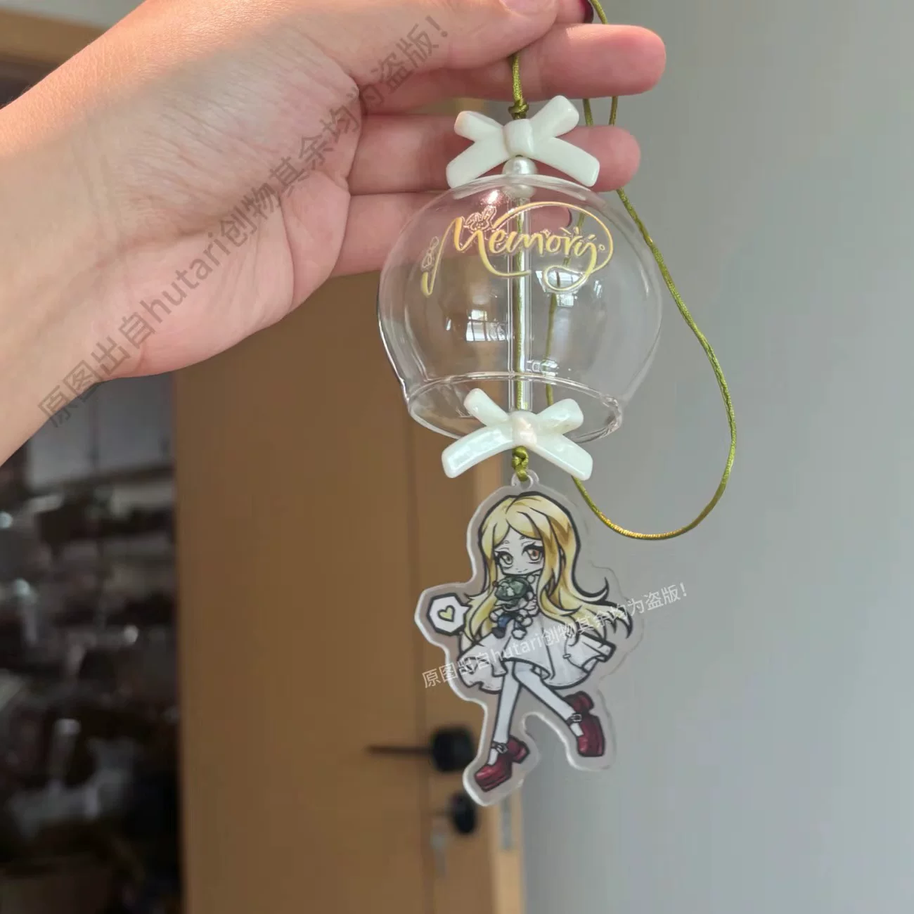 Anime Cosplay Little Girl - Identity V: Прозрачный стеклянный кулон-колокольчик «Девочка-психолог»