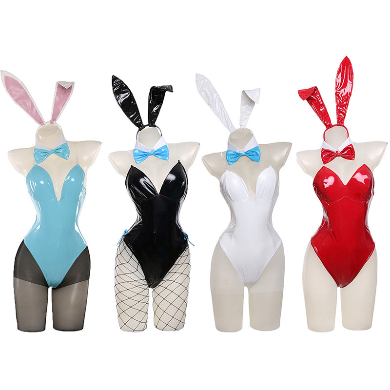 Anime Cosplay Bunny - Kakudate Karin Bunny Косплей Костюм Синий