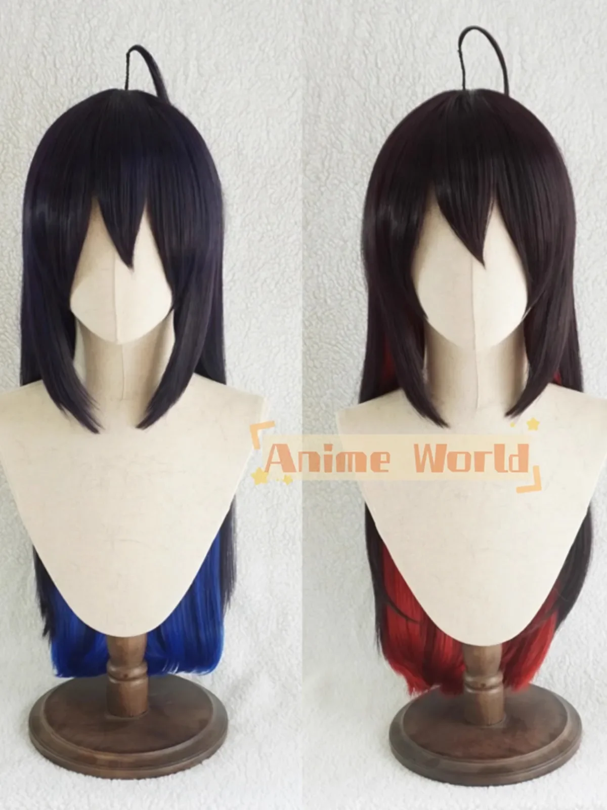 Anime Cosplay Long Black Hair - Парик для косплея Ashes of The