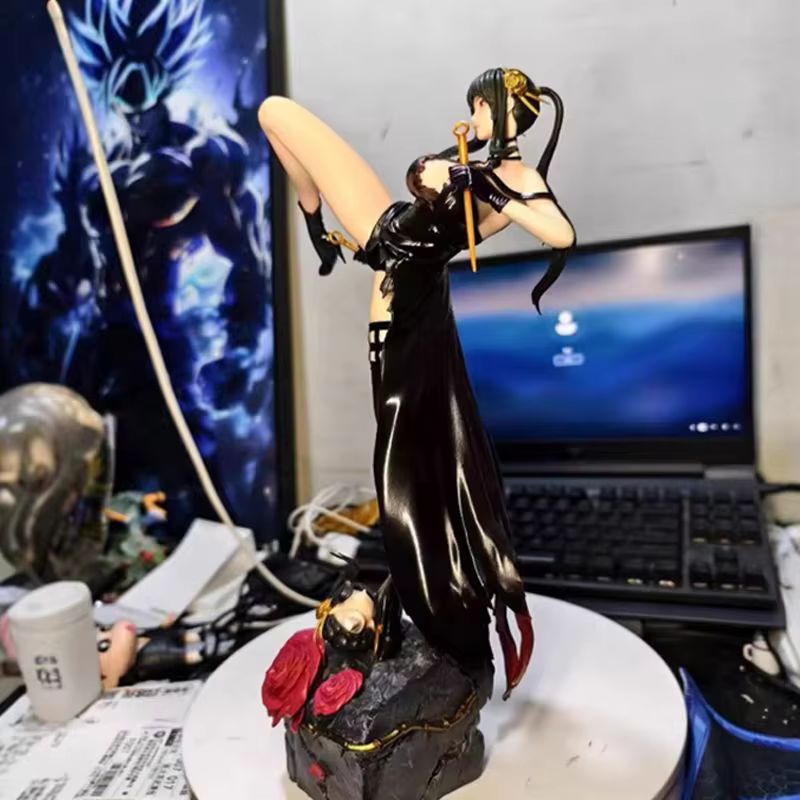 Anime Cosplay Yor Forger - Аниме-фигурка Spyxfamily Yor Forger-красивая девочка, боевая