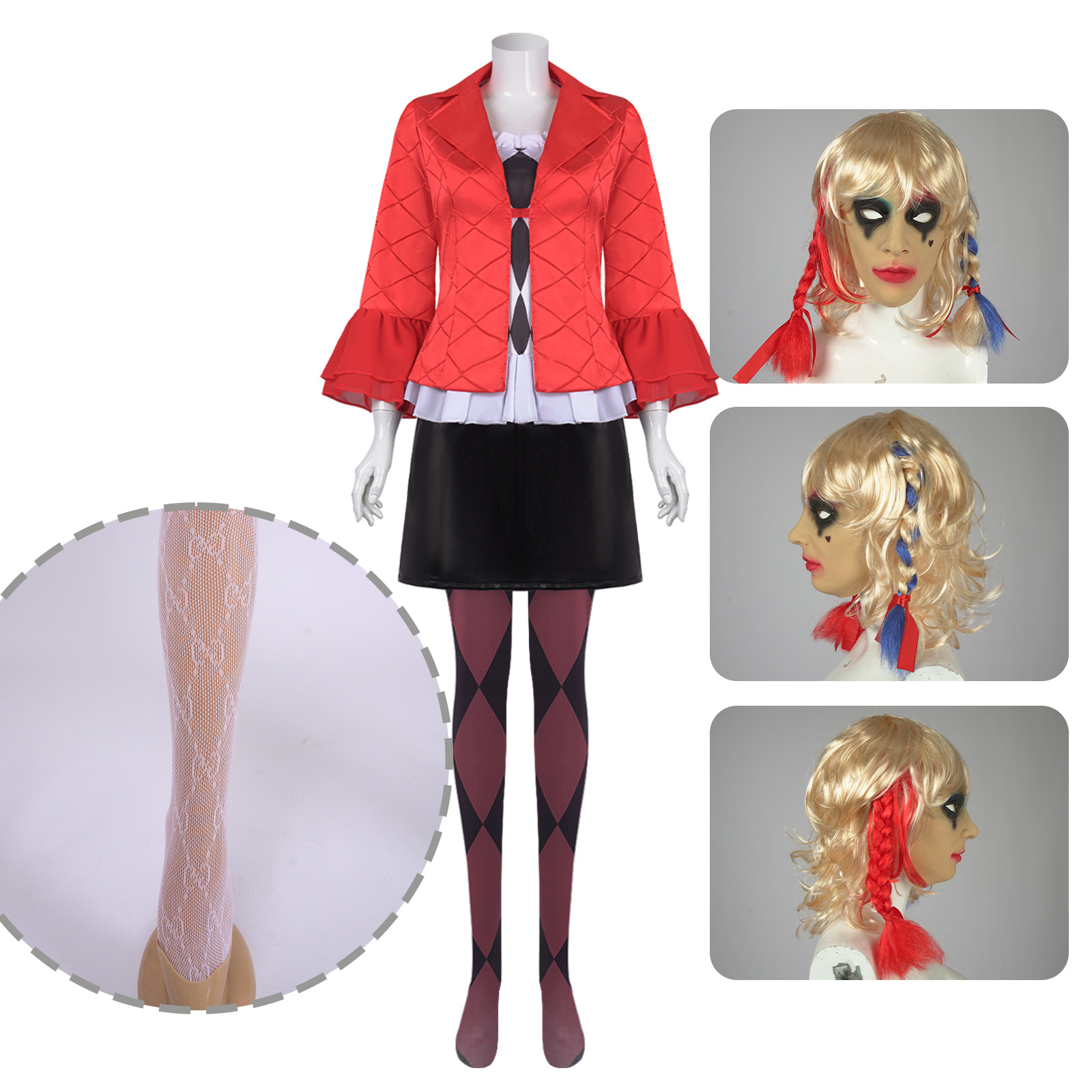 Костюм для косплея Harley Quin – обзор и цена Anime Harley Quinn Cosplay