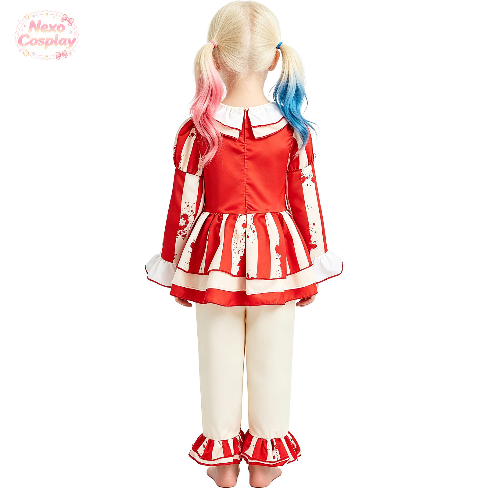 Детский красно-белый полосатый – обзор и цена Anime Cosplay Red
