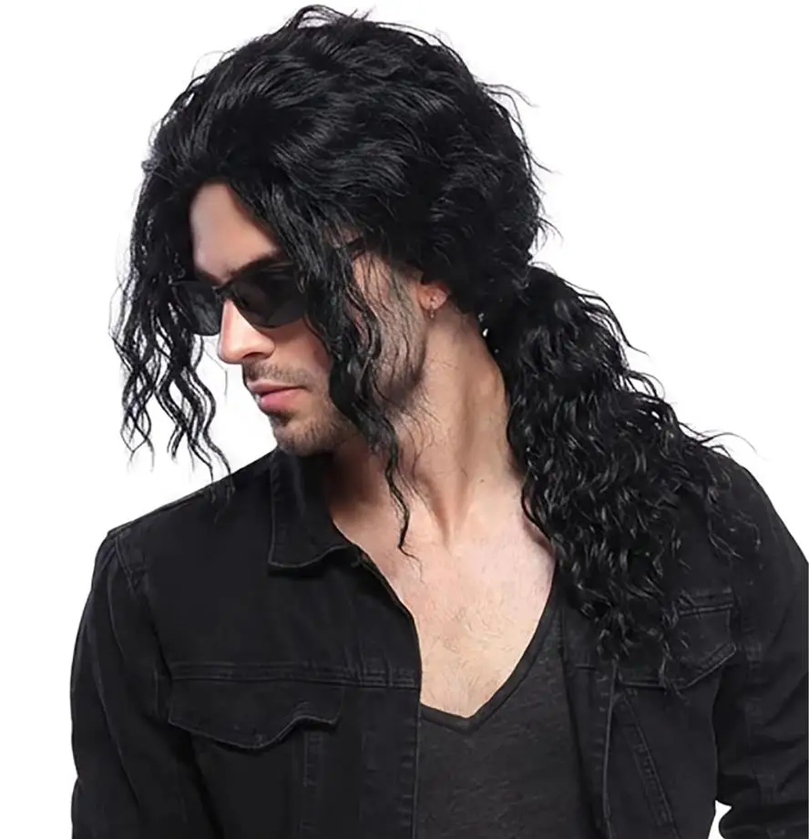 Аниме-парик для косплея Майкла – обзор и цена Anime Cosplay Long Black Hair